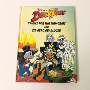 1989 Disney  DuckTales Sphinx For Memories and Sir Gyro GearLoose Hardcover